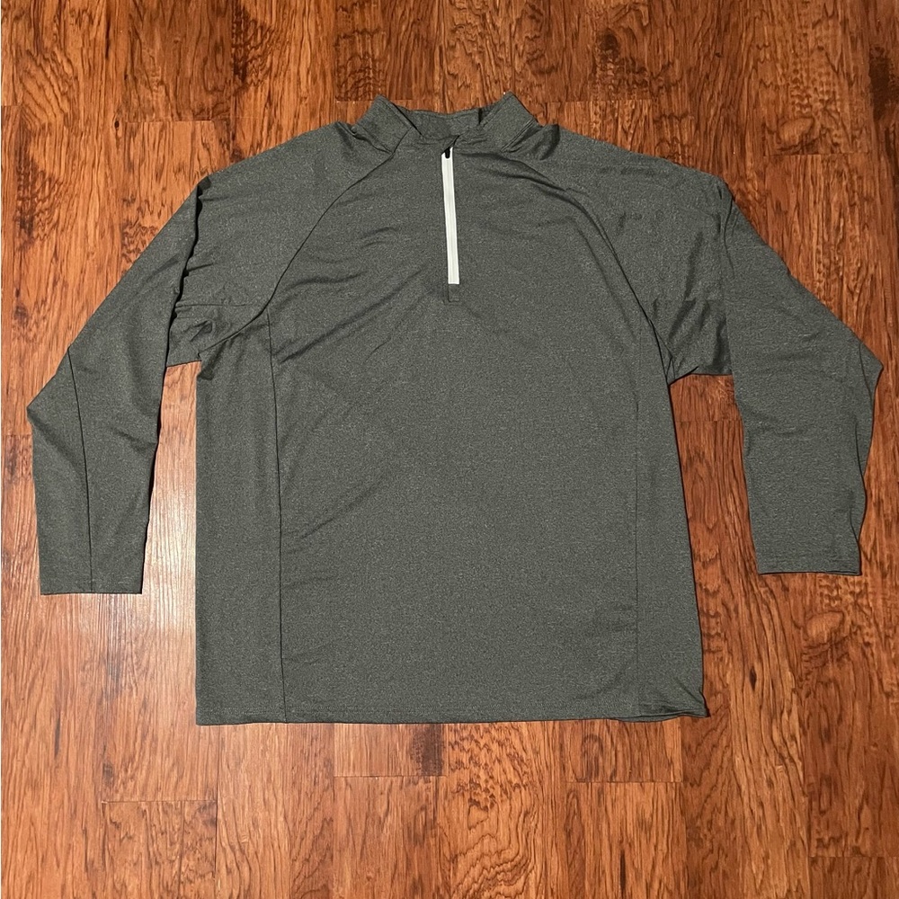 Sun Mountain Men’s Gray Thermal Wear Quarter Zip Performance Sweater. Size 2XL